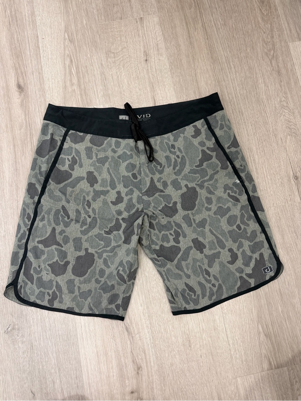 VID Olive Camo Men’s Swim Board Shorts
